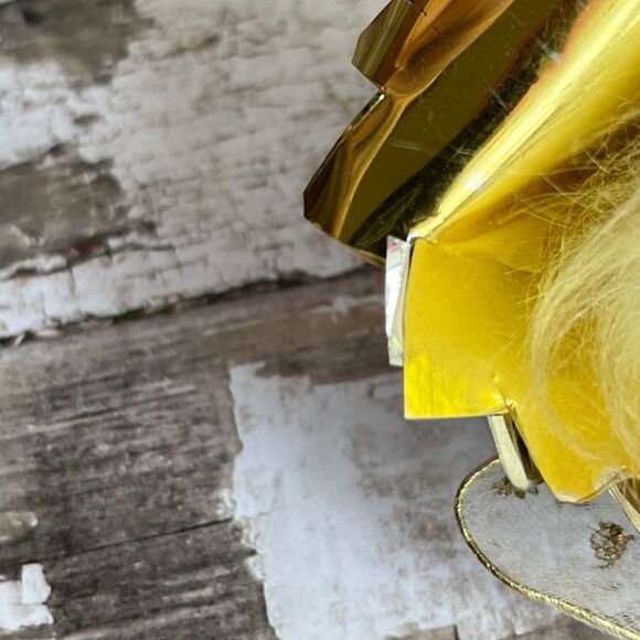 Vintage Christmas Blond Angel Ornament Kitsch MCM - Picture 9 of 10